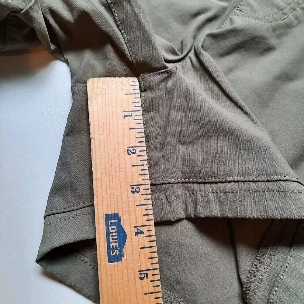 Eddie Bauer First Ascent Shorts Womens 12 Green Pull On Hiking Stretch‎ Nylon